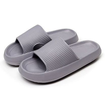 Cradle Heel Support Cushion Slides - Gray