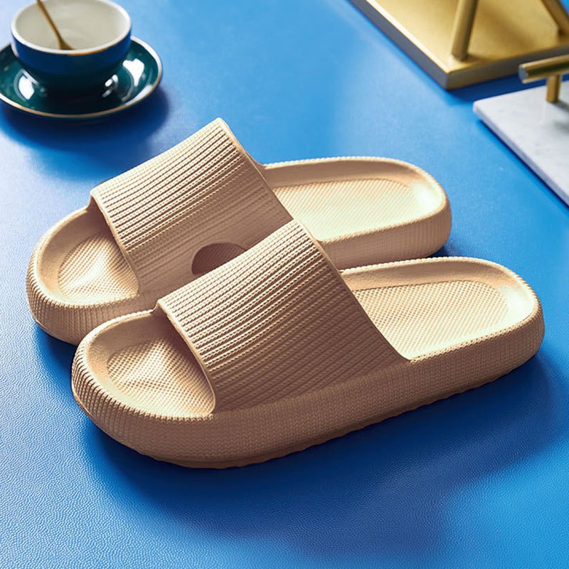 Cradle Heel Support Cushion Slides - Khaki