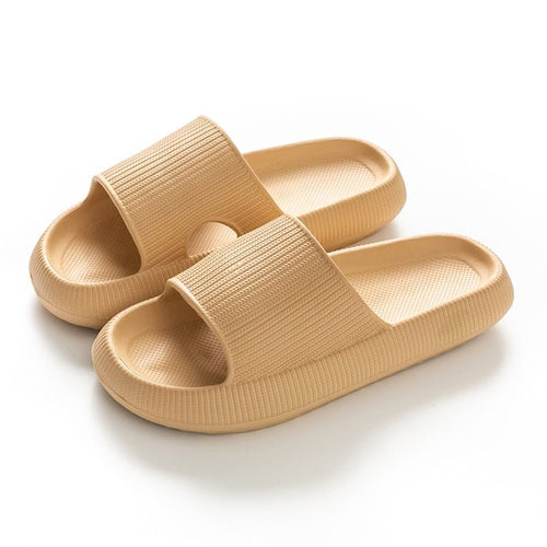 Cradle Heel Support Cushion Slides - Khaki