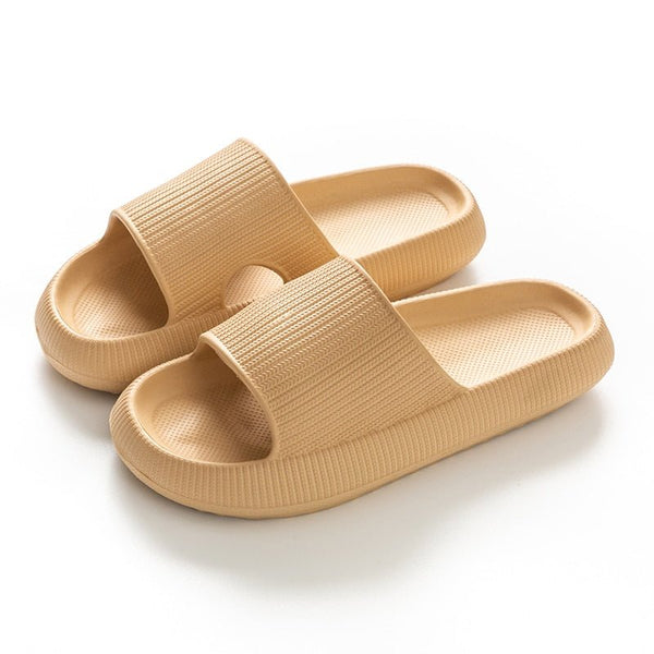 Cradle Heel Support Cushion Slides - Khaki