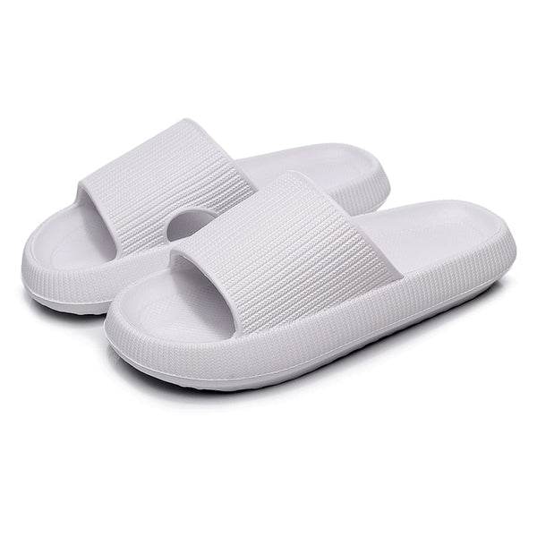 Cradle Heel Support Cushion Slides - White