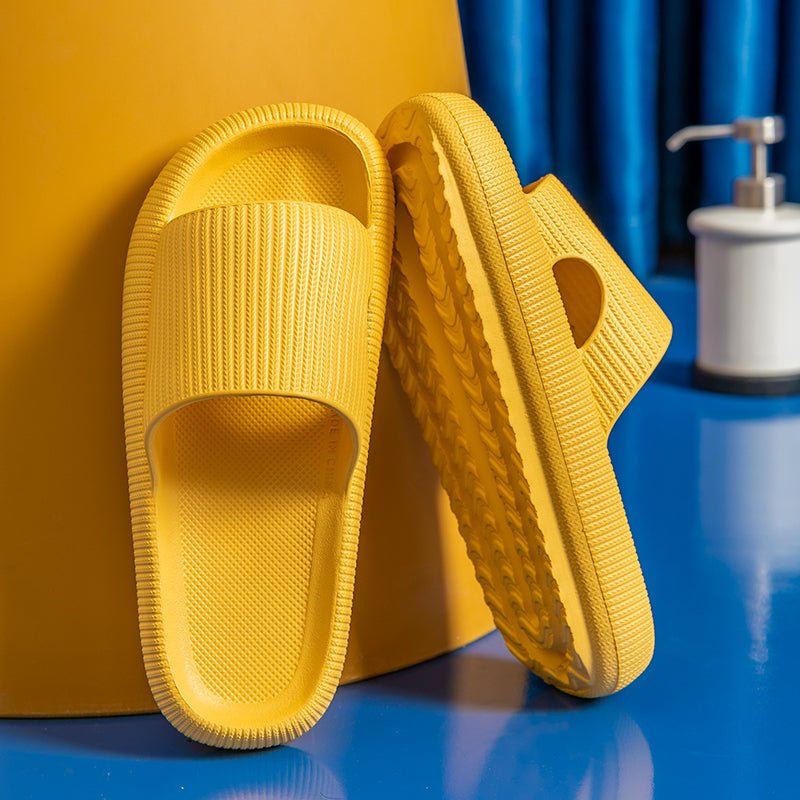 Cradle Heel Support Cushion Slides - Yellow