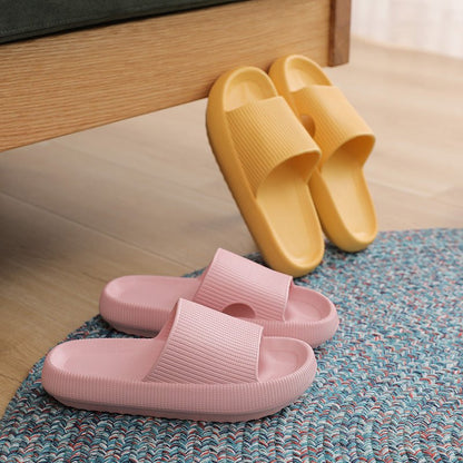Cradle Heel Support Cushion Slides - Yellow