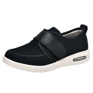 Zapatos anchos elásticos sin cordones Drift con cierre ajustable - Negro
