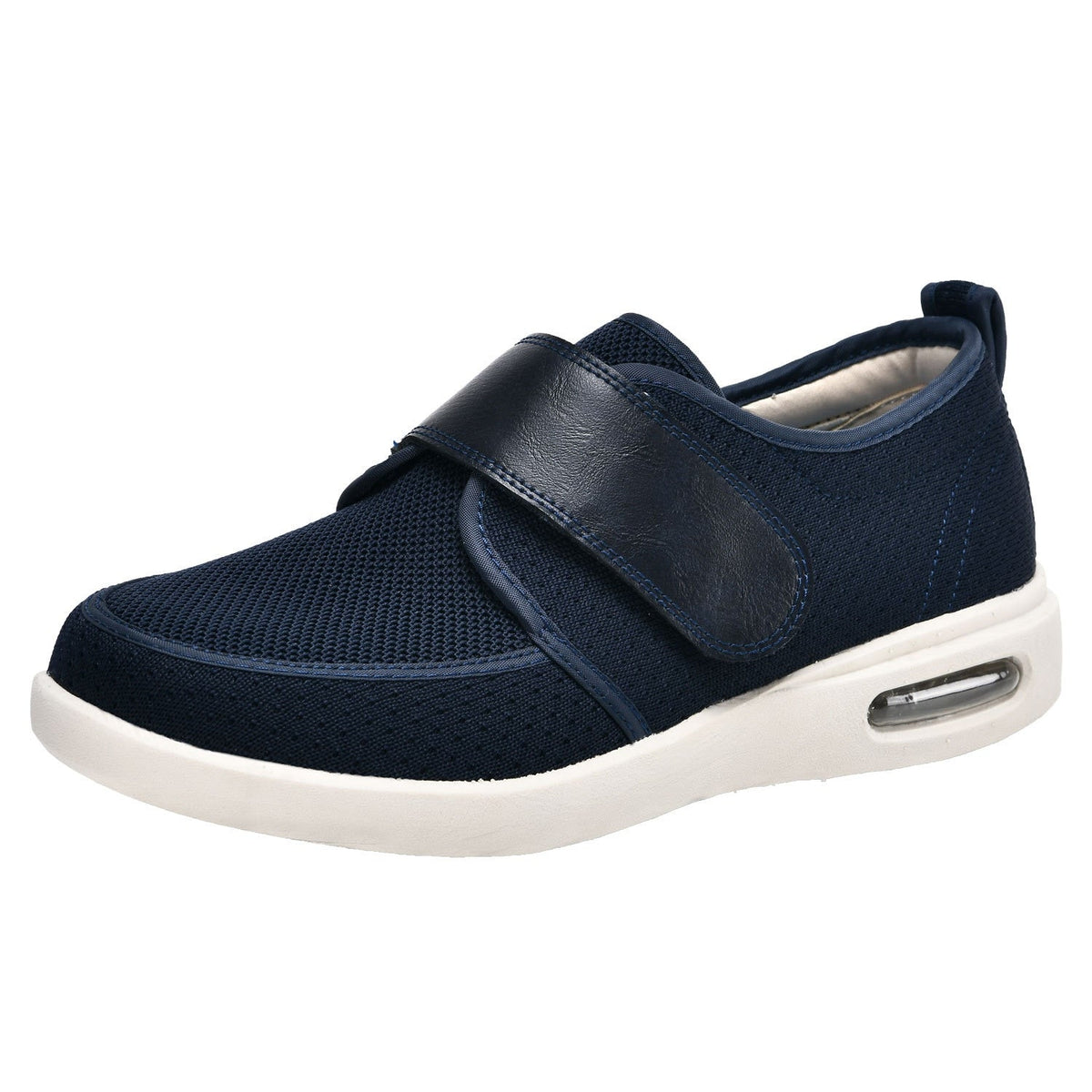 Drift Stretch No-Tie Wide Shoes with Adjustable Closure - Blue