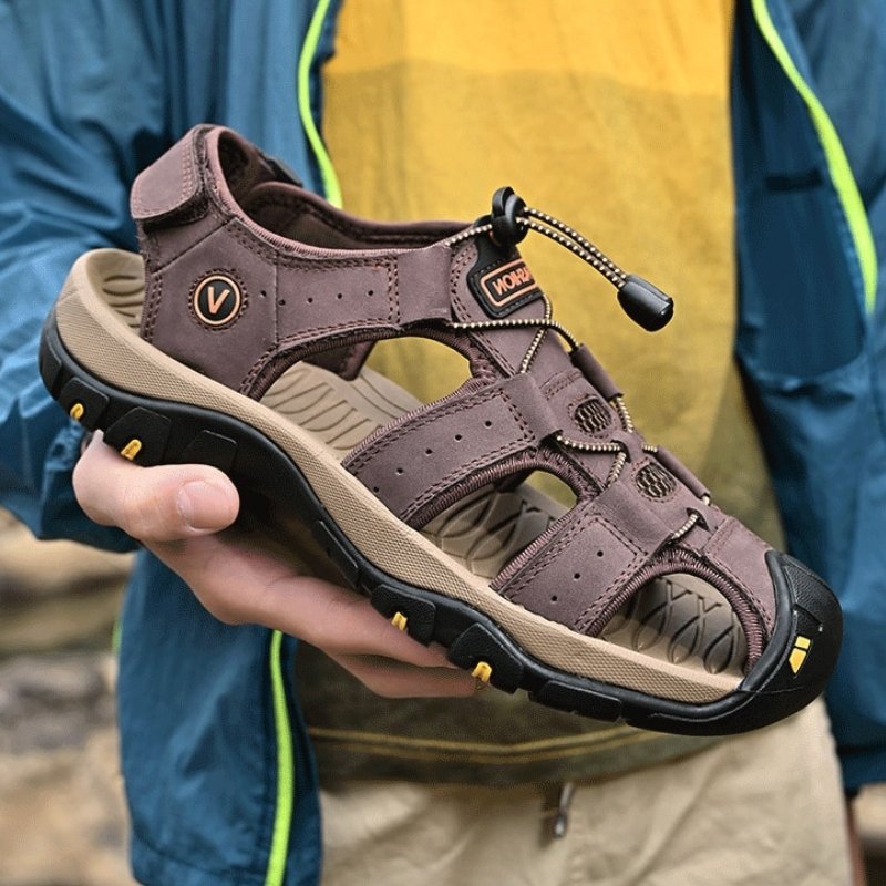 Men's Canyon Heel Strap Sandals - Coffee