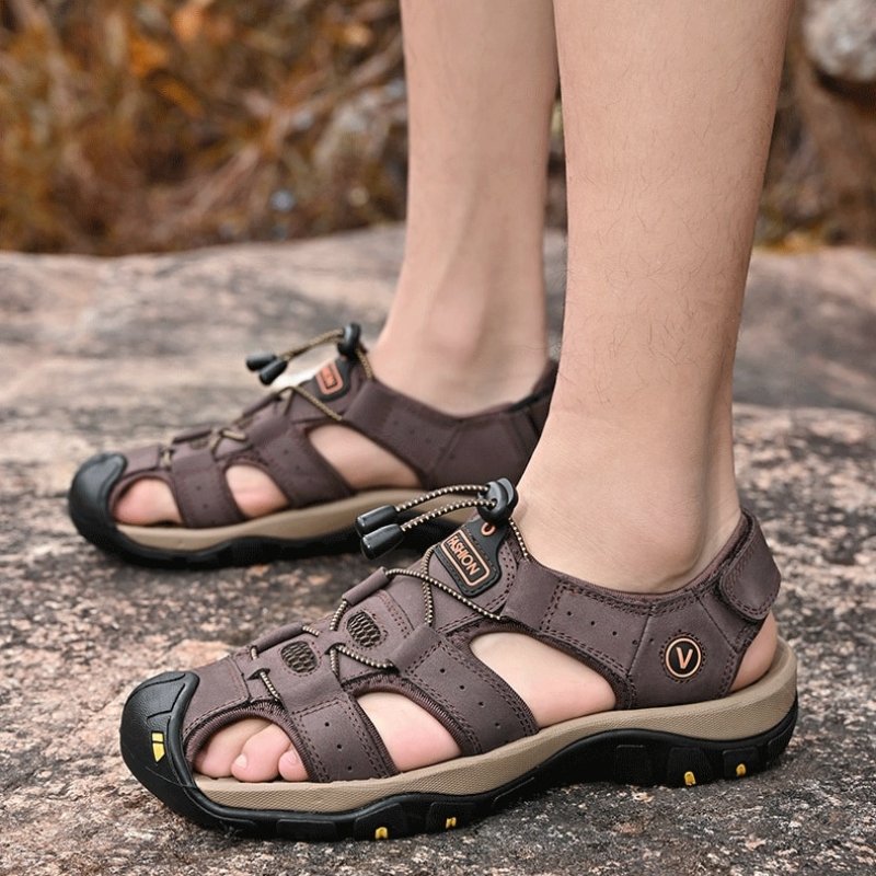 Men's Canyon Heel Strap Sandals - Coffee