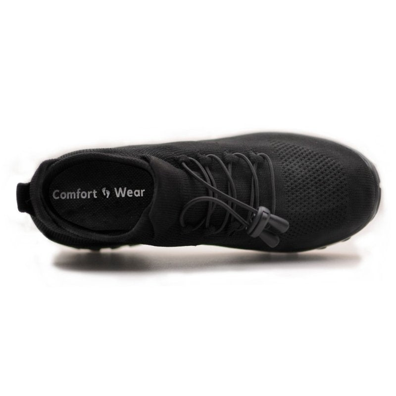 Non-Slip Healthcare Worker Solace Stretch Cushion Shoes - Midnight Black