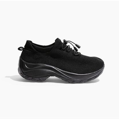 Non-Slip Healthcare Worker Solace Stretch Cushion Shoes - Midnight Black