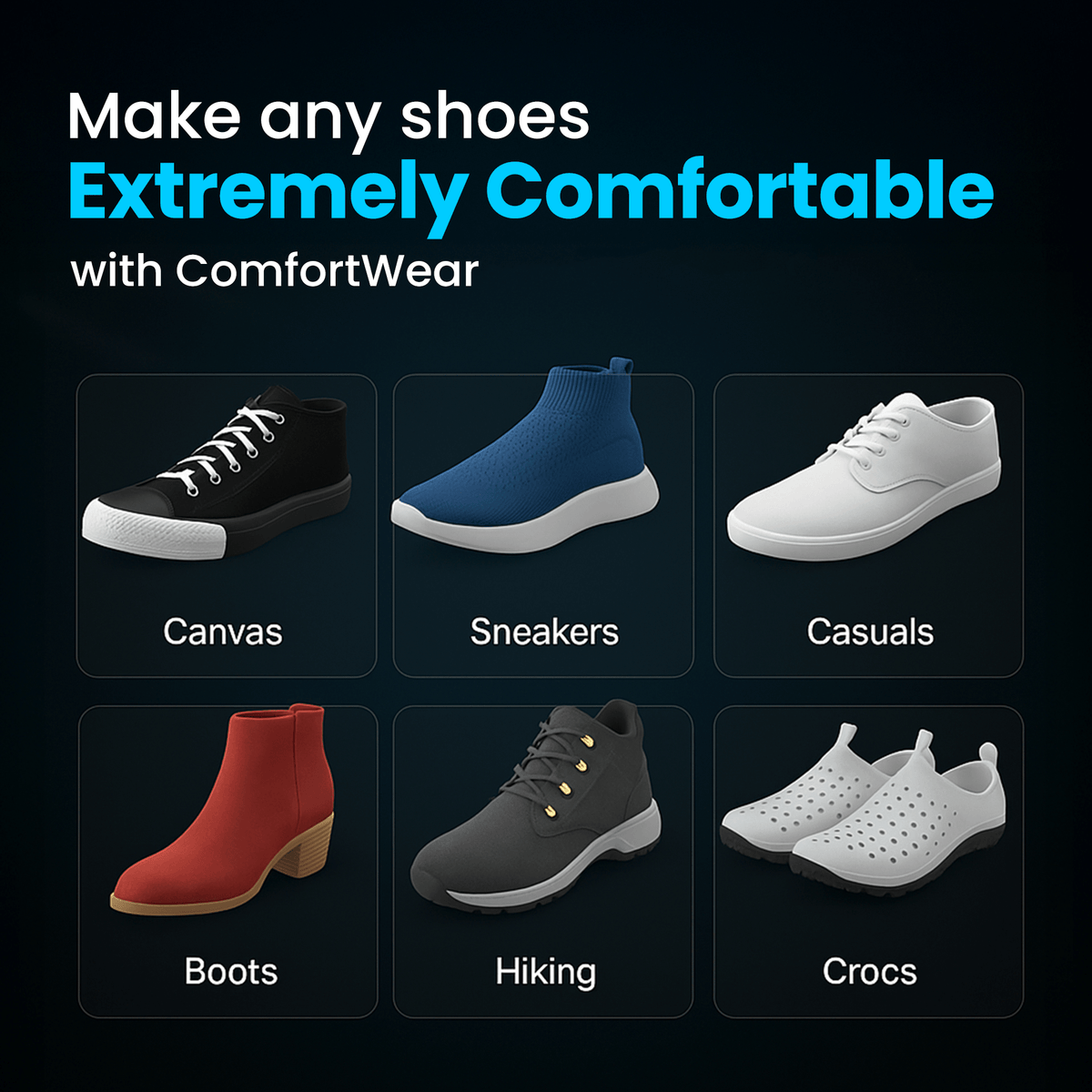 3-Pack ArchCore All-Day Comfort & Support Insole
