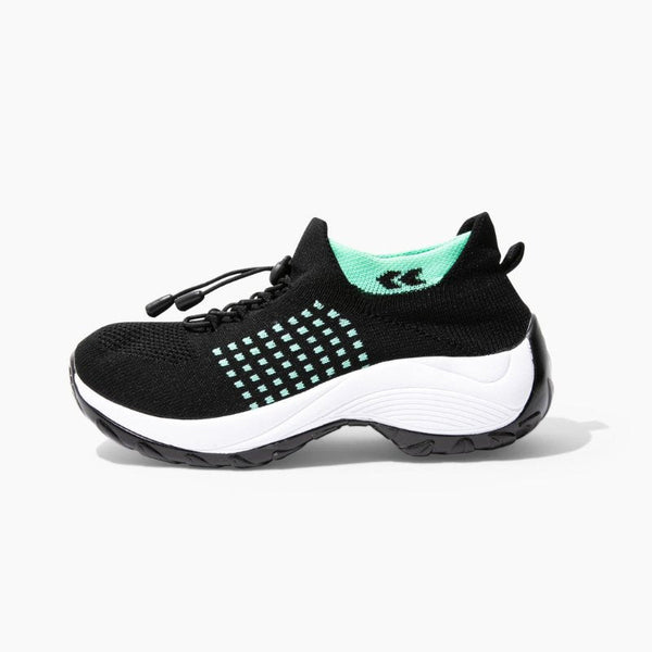 Solace Stretch Cushion Shoes - Black Sky Blue