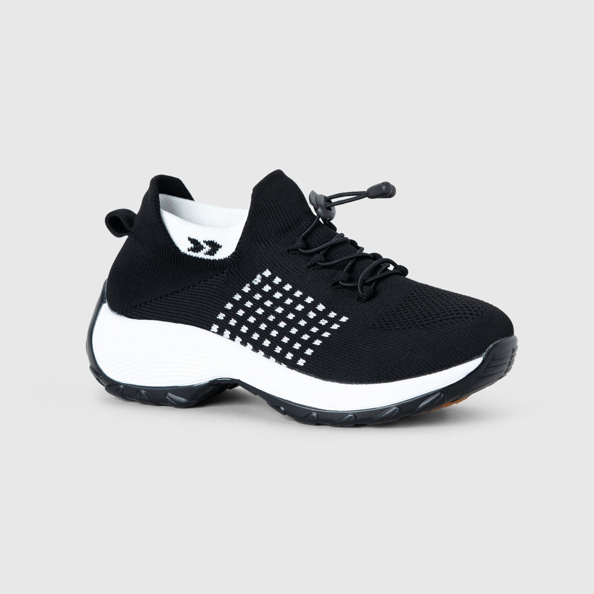 Solace Stretch Cushion Shoes - Black White