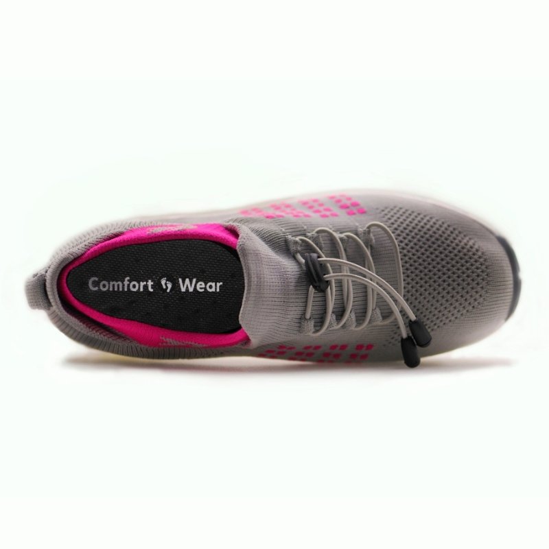 Solace Stretch Cushion Shoes - Gray Pink
