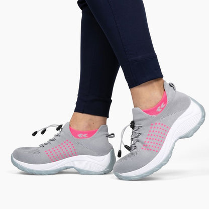 Solace Stretch Cushion Shoes - Gray Pink