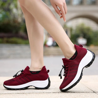 Solace Stretch Cushion Shoes - Red
