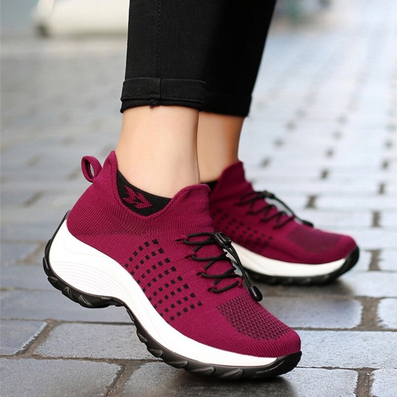 Solace Stretch Cushion Shoes - Red