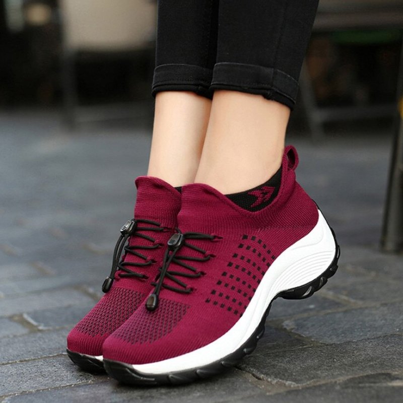 Solace Stretch Cushion Shoes - Red
