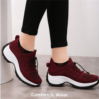 Solace Stretch Cushion Shoes - Red