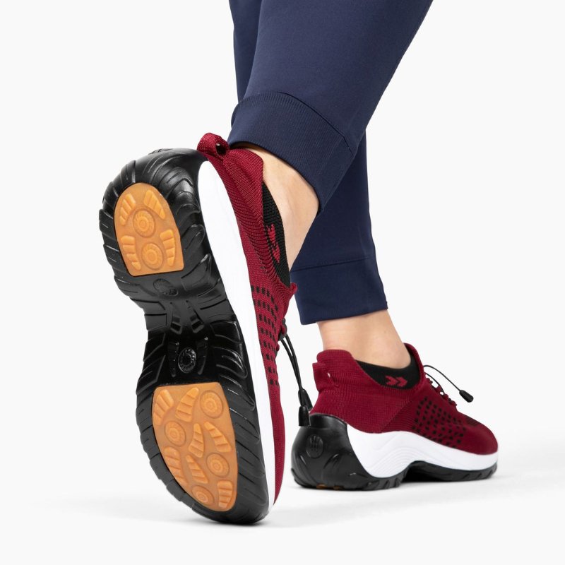 Solace Stretch Cushion Shoes - Red