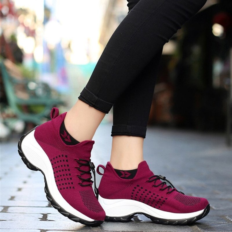 Solace Stretch Cushion Shoes - Red
