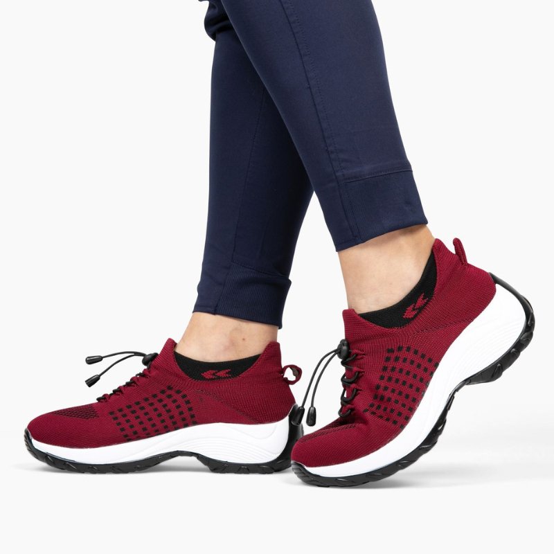 Solace Stretch Cushion Shoes - Red