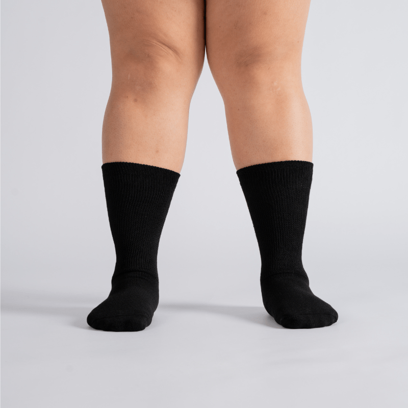 3-Pack CloudKnit Padded Extra-Stretch Socks - Black (Knee, Crew, Ankle)