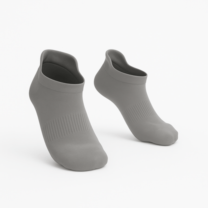 3-Pack CloudKnit Padded Extra-Stretch Ankle Socks - Grey