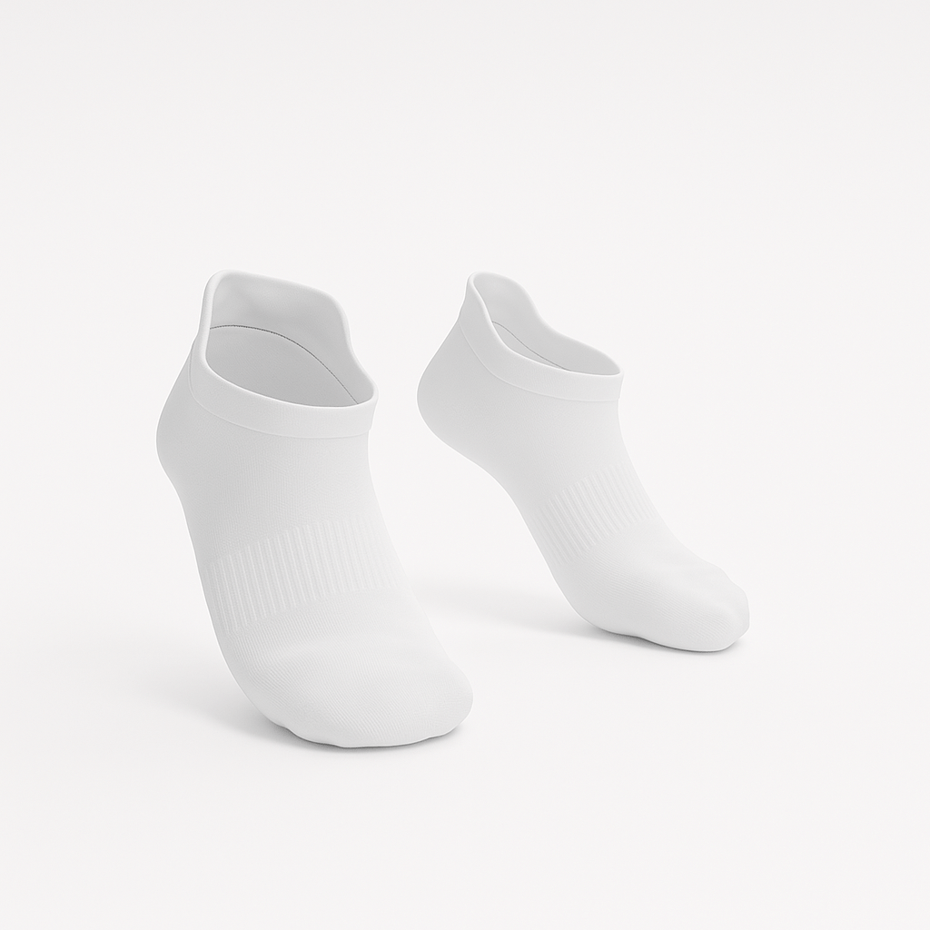3-Pack CloudKnit Padded Extra-Stretch Ankle Socks - White