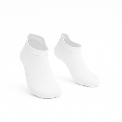 CloudKnit Padded Extra-Stretch Ankle Socks - White