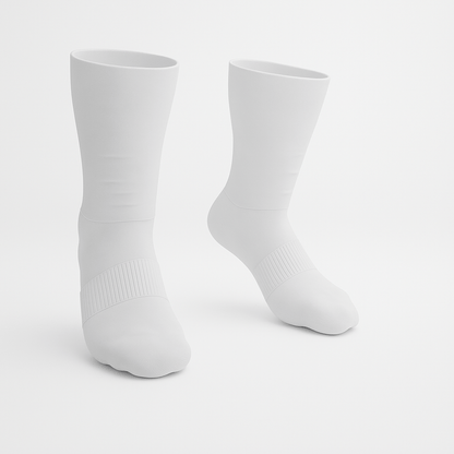 3-Pack CloudKnit Full White Extra-Stretch Crew Socks
