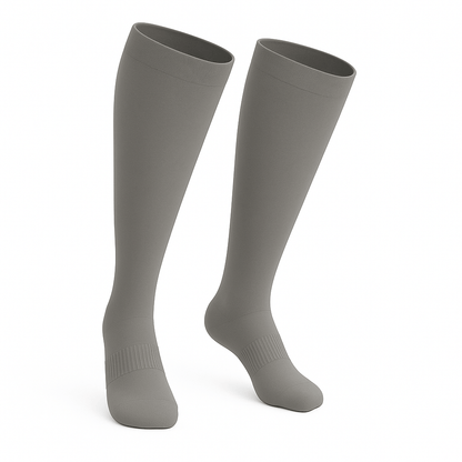 CloudKnit Padded Extra-Stretch Knee Socks - Grey