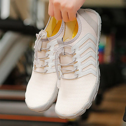 Terra Trail Non-Slip Barefoot Shoes - White Gray