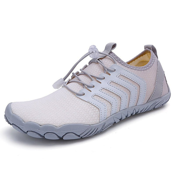 Terra Trail Non-Slip Barefoot Shoes - White Gray