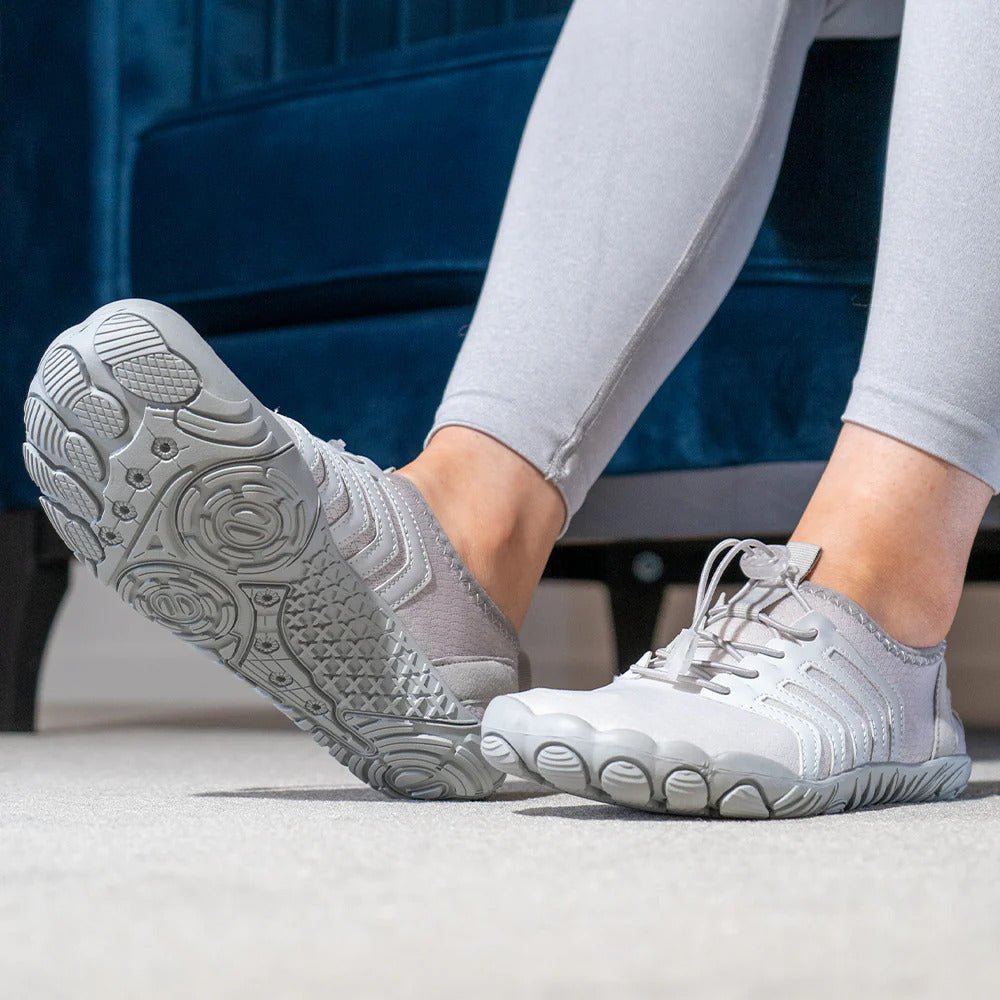 Terra Trail Non-Slip Barefoot Shoes - White Gray